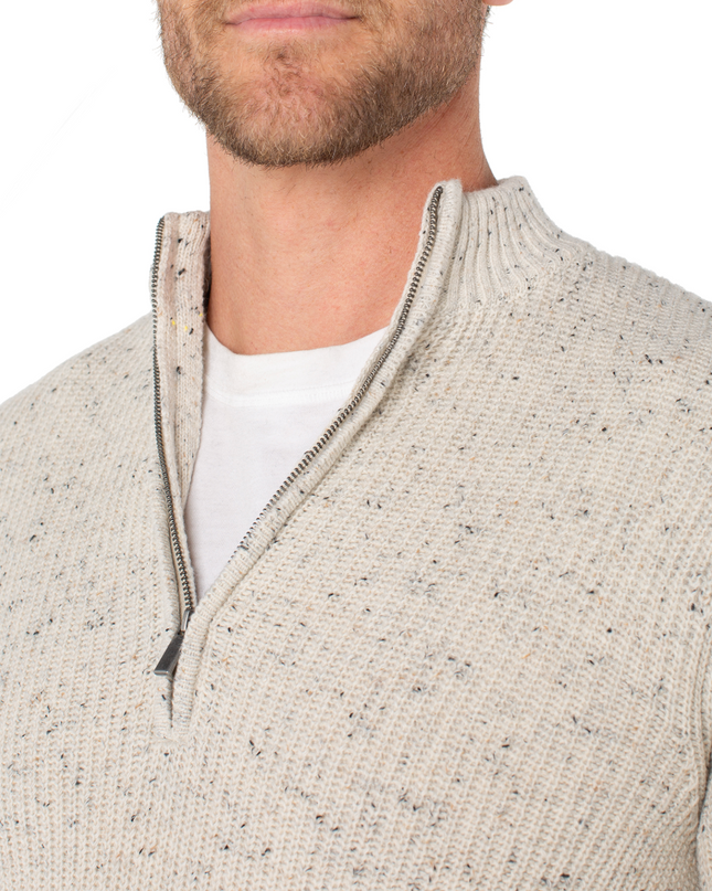 Donegal Rib 1/4 Zip Sweater