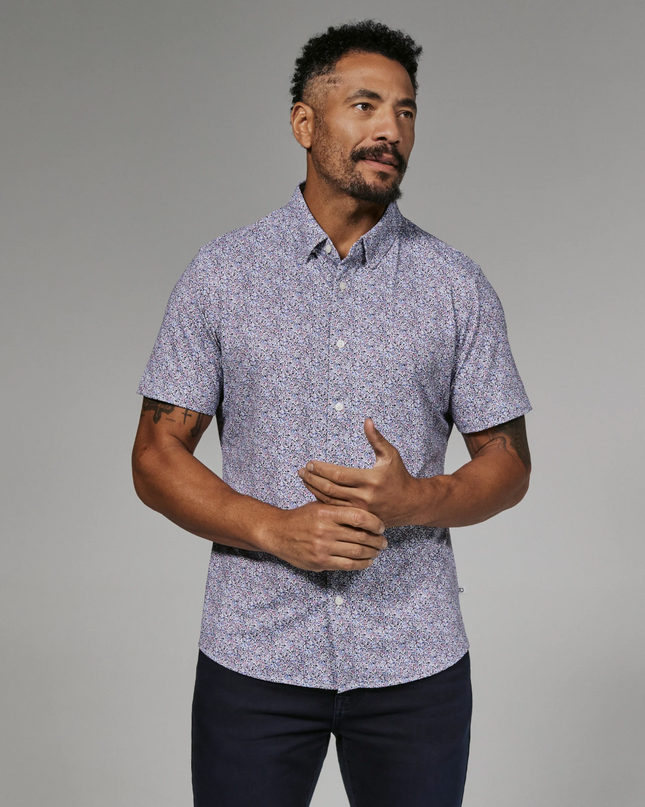 Tropez Stone Rose S/S Button Down