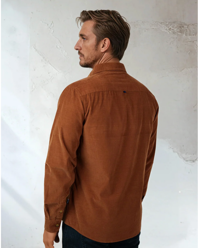 Traverse Solid Micro Corduroy Shirt
