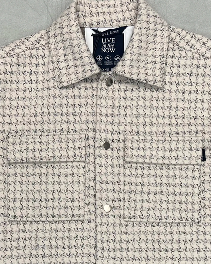 Hunter Knit Melange Houndstooth Jacket