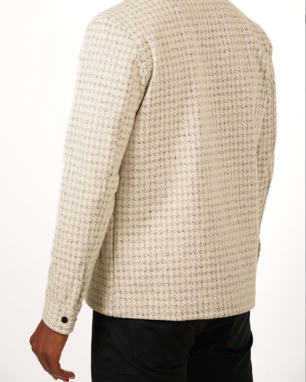 Hunter Knit Melange Houndstooth Jacket