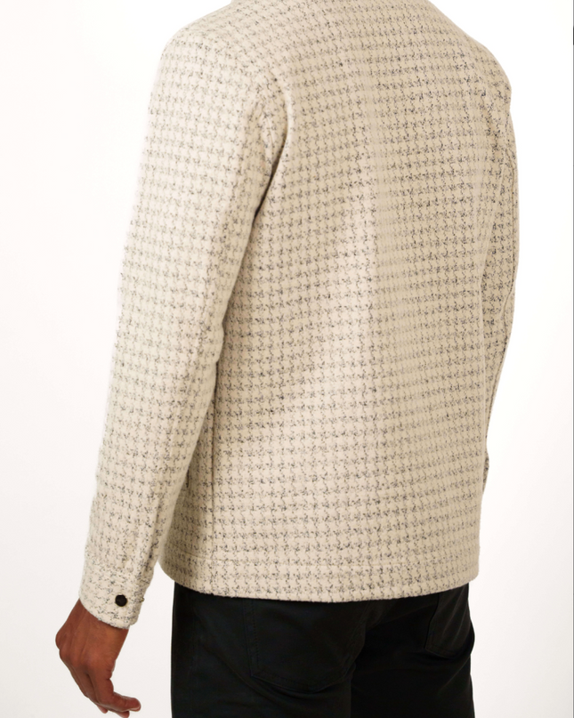 Hunter Knit Melange Houndstooth Jacket