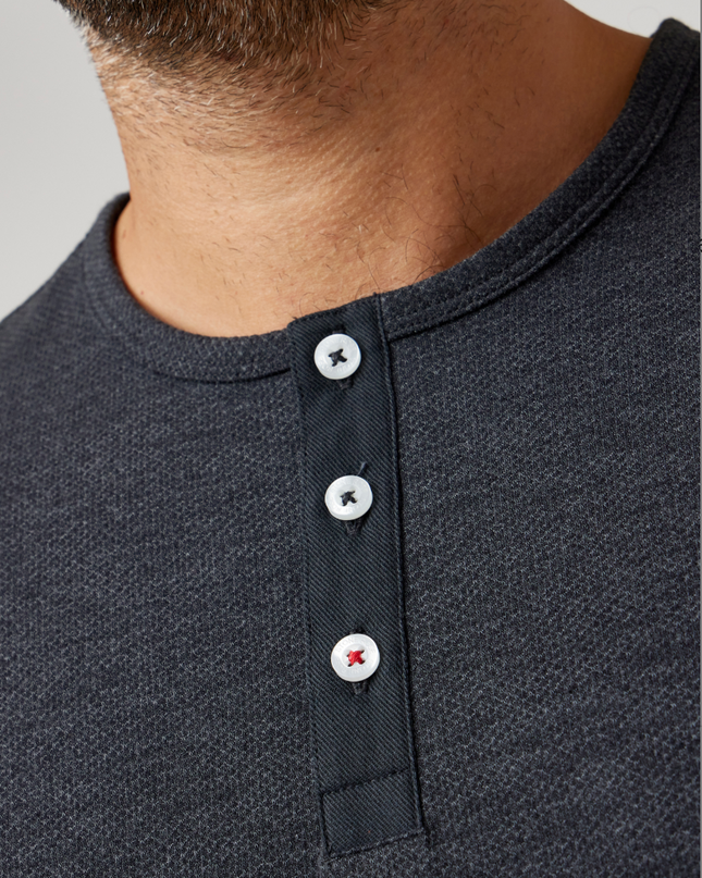 Slub Pique Comfort Henley