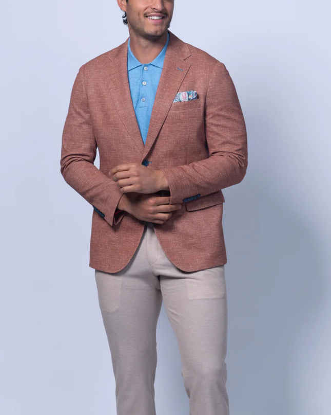 Oregon Orange Cotton Stretch Blazer