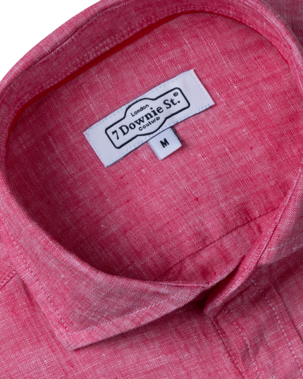 Solid Linen LS Button Down