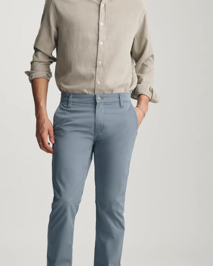 Milton Slim Straight Chino - Steel Blue