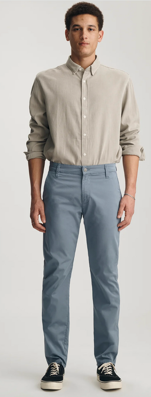 Milton Slim Straight Chino - Steel Blue