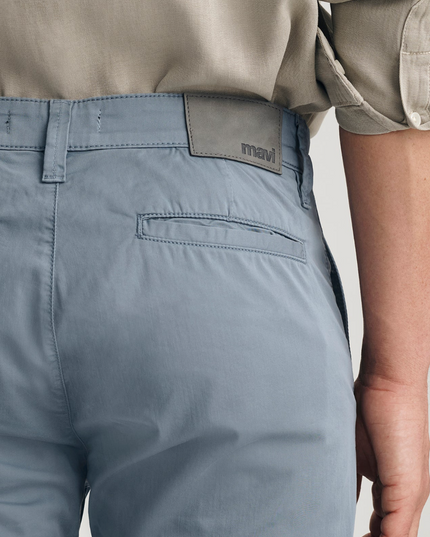 Milton Slim Straight Chino - Steel Blue