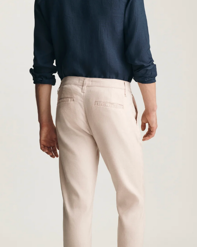 Will Pleated Linen Pant - Cream
