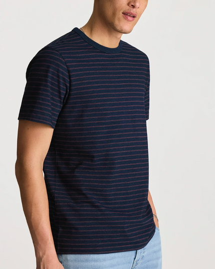 Stripe Tee - Indigo Stripe