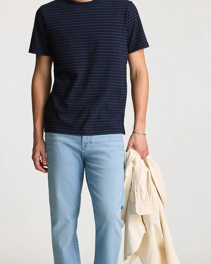 Stripe Tee - Indigo Stripe