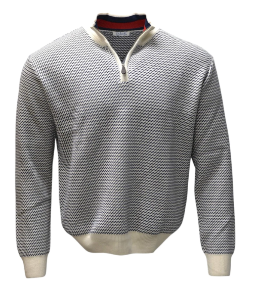 Men's 100% Pima Cotton Dash 1/4 Zip Sweater