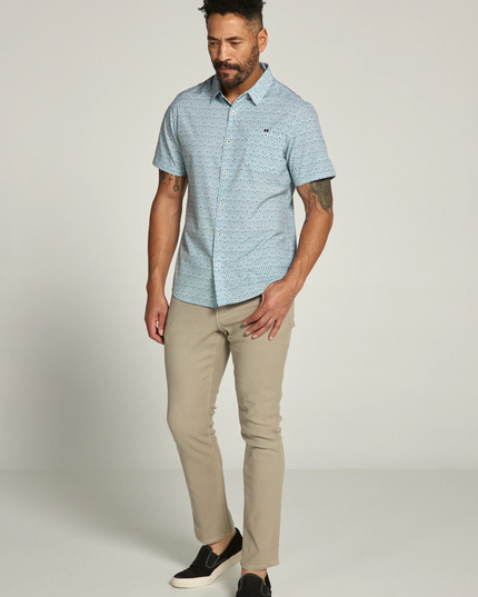 Leandro Performance Short Sleeve Button Down