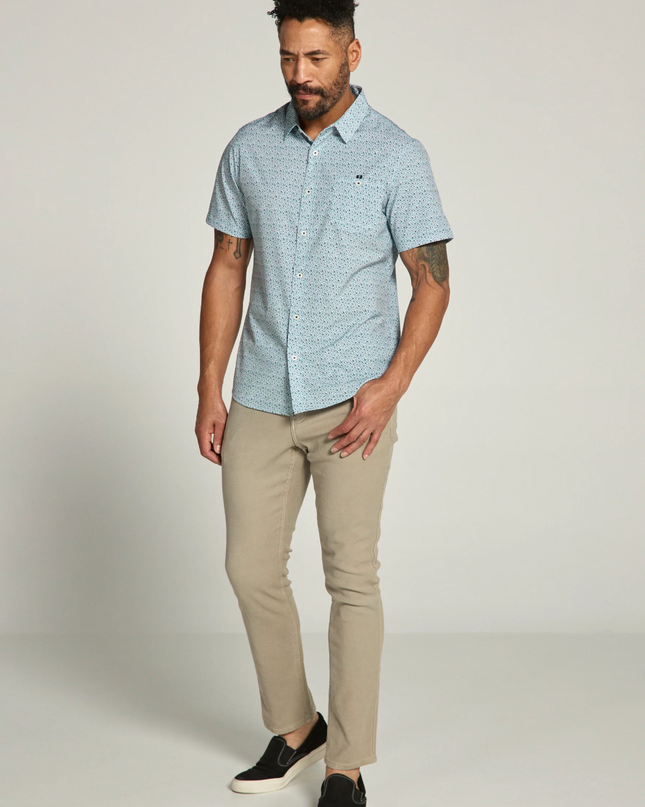 Leandro Performance Short Sleeve Button Down
