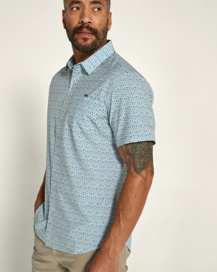Leandro Performance Short Sleeve Button Down