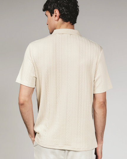 Zayne Short Sleeve Sweater Polo