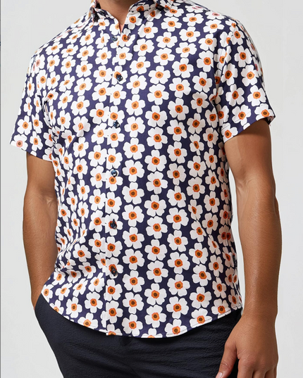 Oversize Floral Beach Blossom SS Shirt