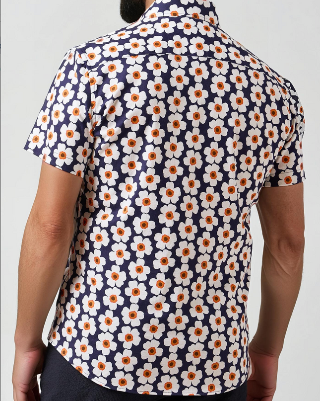Oversize Floral Beach Blossom SS Shirt