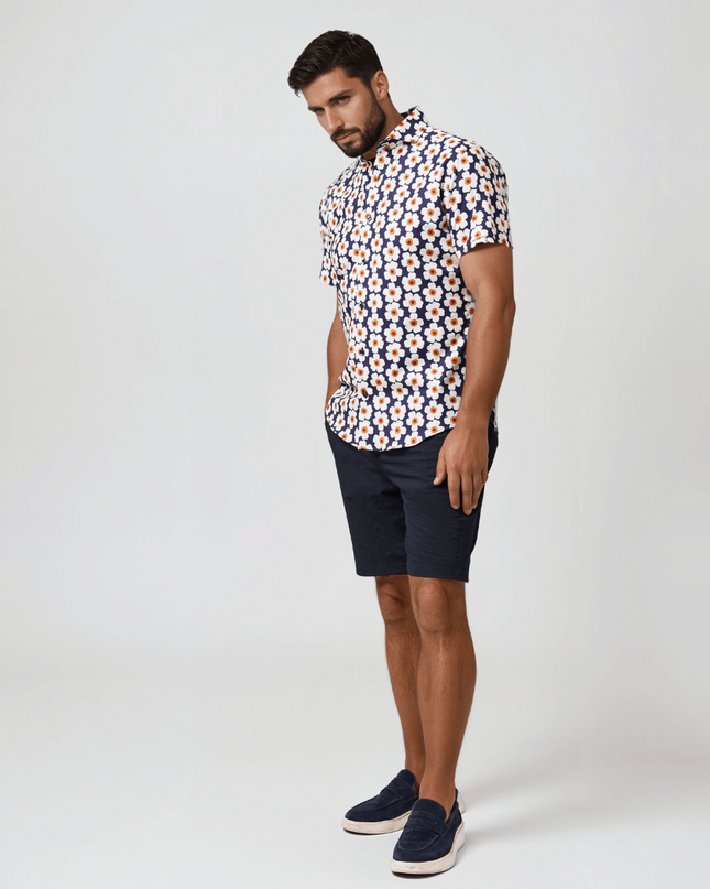Oversize Floral Beach Blossom SS Shirt