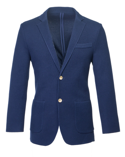 Navy Alba Knit Jacket
