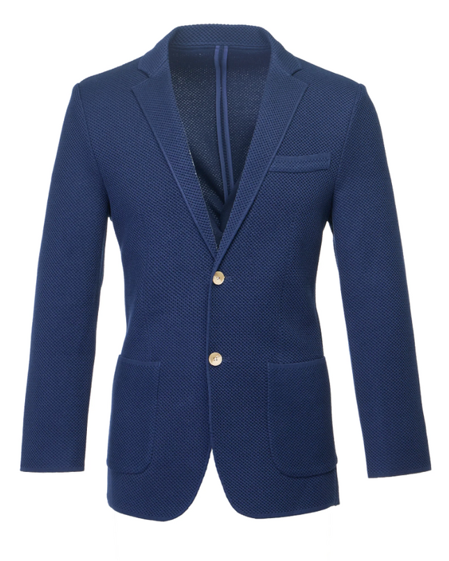 Navy Alba Knit Jacket