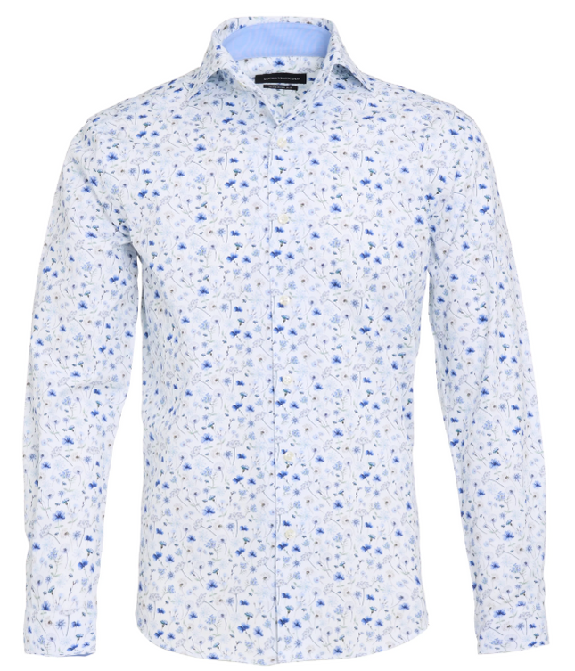 Multi Floral Pattern Sport Shirt