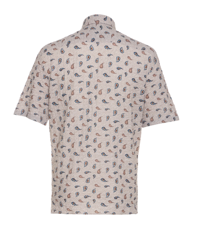 Cadence Paisley Print Button Down Shirt