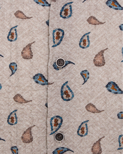 Cadence Paisley Print Button Down Shirt