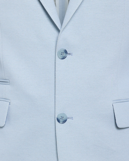 Sky Blue Herringbone Sport Jacket