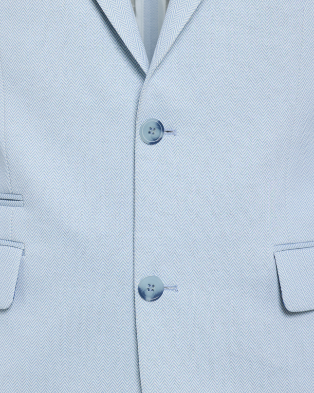 Sky Blue Herringbone Sport Jacket