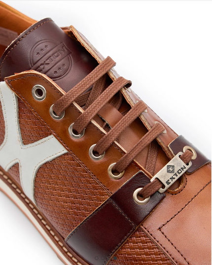 Heritage Leather Sneaker Crust Siena