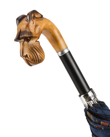 Hand Carved Schnauzer Umbrella