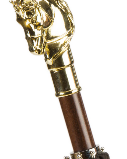 Golden Horse Folding Umbrella