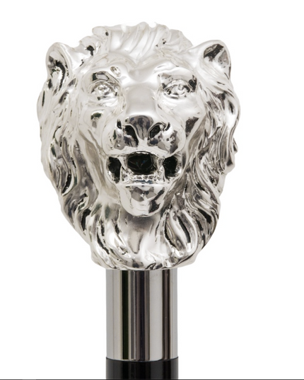 Silver Lion Folding Umbrella