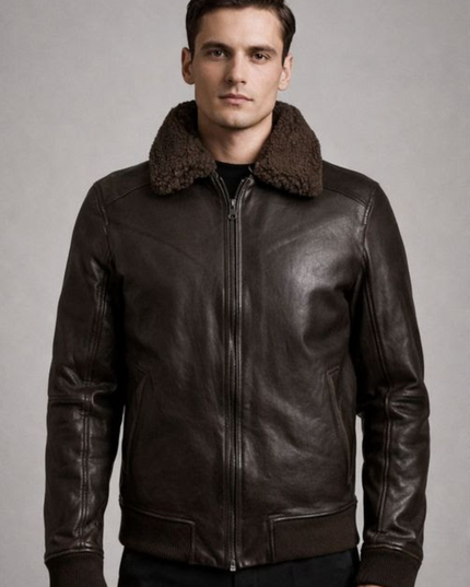 Grovig Bomber w/ Removeable Faux Shearling Collar