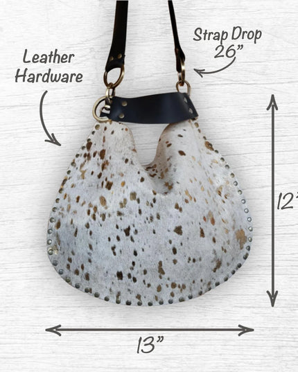 Medium X-Body | Acid Washed Cow Hide | Gold Inlay