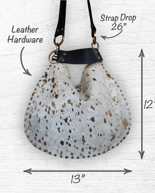 Medium X-Body | Acid Washed Cow Hide | Gold Inlay