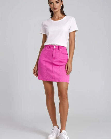 Tencel Skort Fuchsia