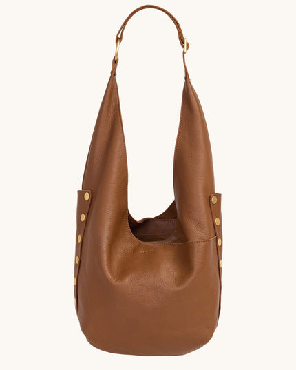 Tom Zip Mahogany Pebble Lg