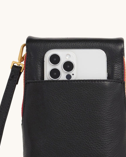 VIP Mobile Black/Brushed Gold Red Zip