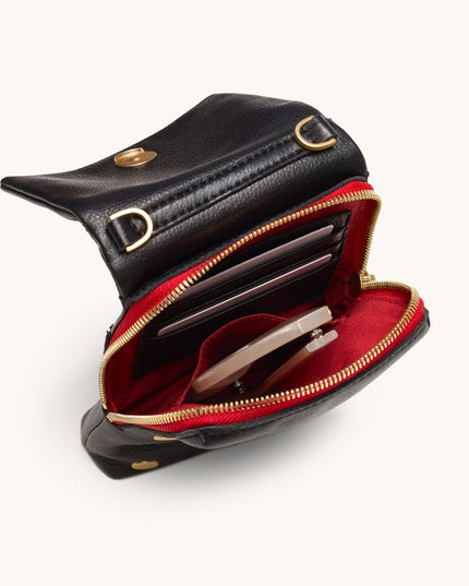 VIP Mobile Black/Brushed Gold Red Zip