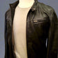 Leather Biker Jacket w/ Removable Hoodie