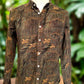 Green w/ Golden Birds Corduroy LS Button Down