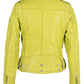 Mauritius Leather jacket. women's lamskin leather coat. Zipper sleeves. Mackinac Island clothing store