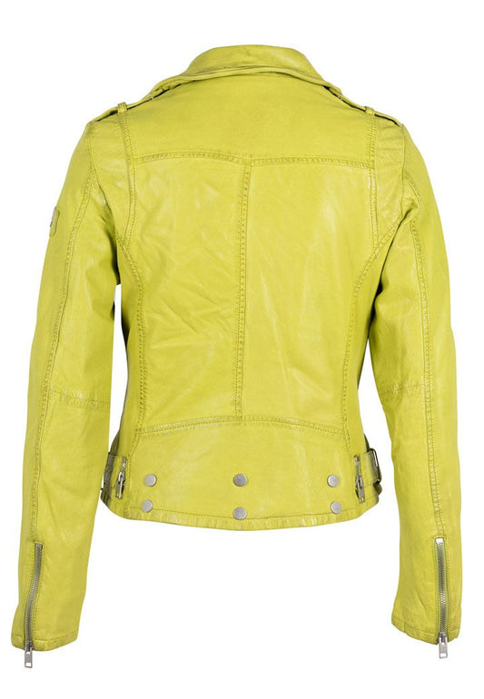 Mauritius Leather jacket. women's lamskin leather coat. Zipper sleeves. Mackinac Island clothing store
