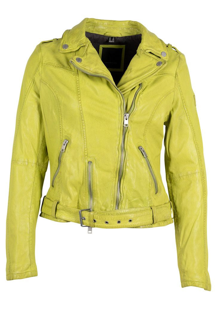Mauritius Leather jacket. women's lamskin leather coat. Zipper sleeves. Mackinac Island clothing store