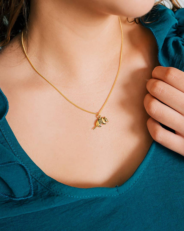 Armadillo Necklace: 18 Inch