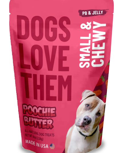 Peanut Butter & Jelly Small Chewy Dog Treats