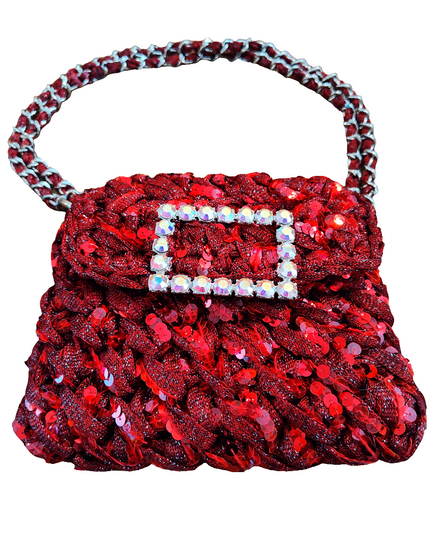 NANNA LAME, BURGUNDY LAME WINE SEQUINS LARGE