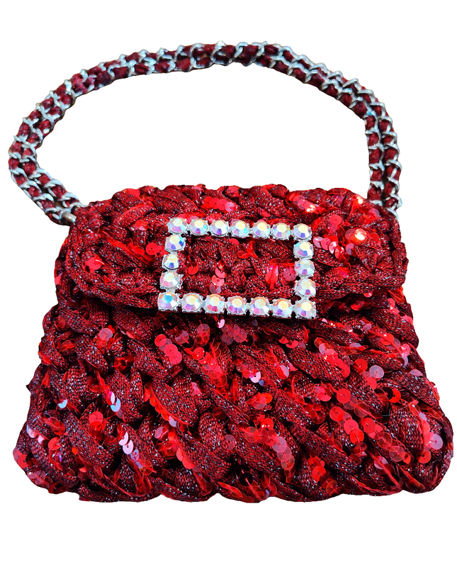 NANNA LAME, BURGUNDY LAME WINE SEQUINS LARGE